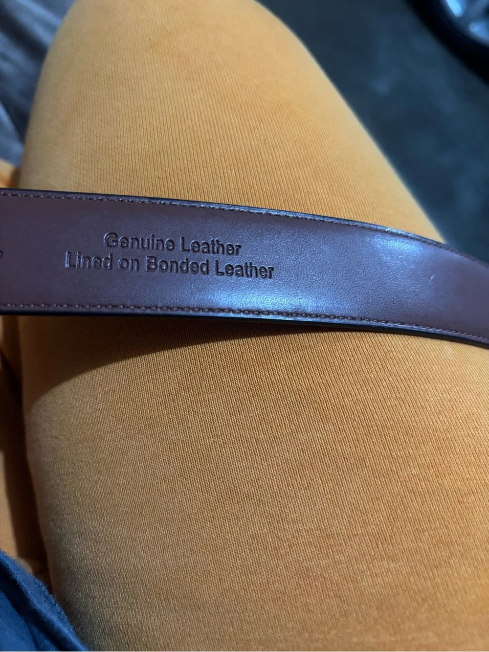 Perry Ellis Brown Leather belt